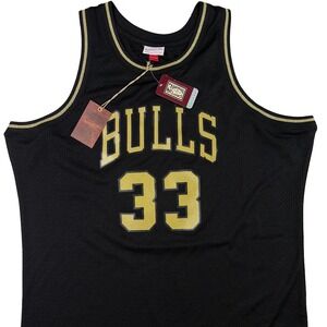 Mitchell & Ness Scottie Pippen Chicago Bulls 1997-98 Jersey Black Gold 2XLT